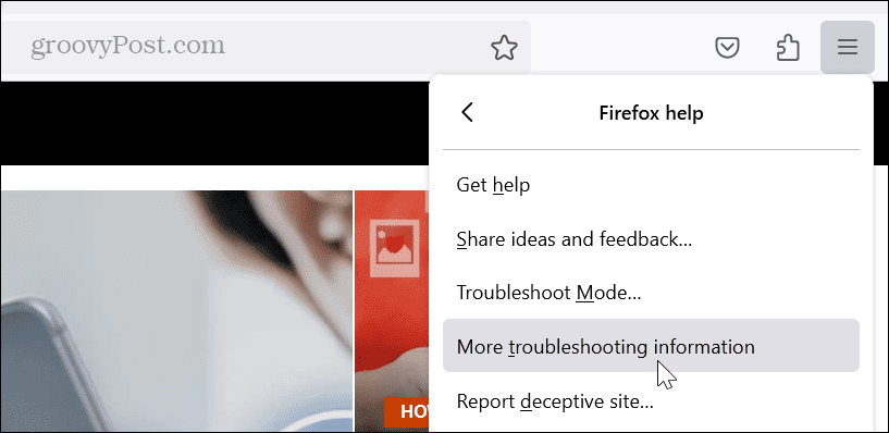 rohkem Firefoxi tõrkeotsingut