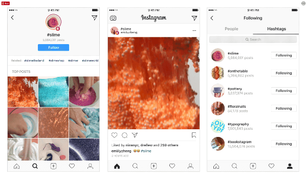 Et postitused ja muud kasutajad platvormil veelgi leitavamaks muuta, tutvustas Instagram räsimärke, mida kasutajad saavad jälgida ja avastada postitusi ja uusimaid lugusid. 