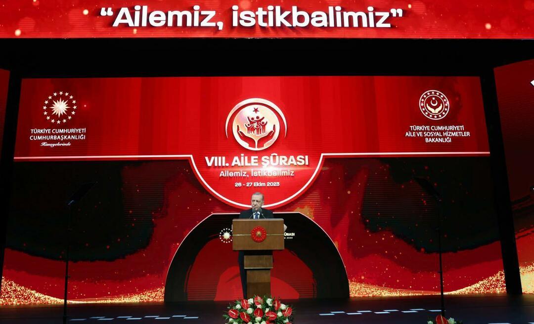 Recep Tayyip Erdoğan rääkis perekonnast Türgi sajandil: perekond on püha struktuur, me ei saa seda kahjustada