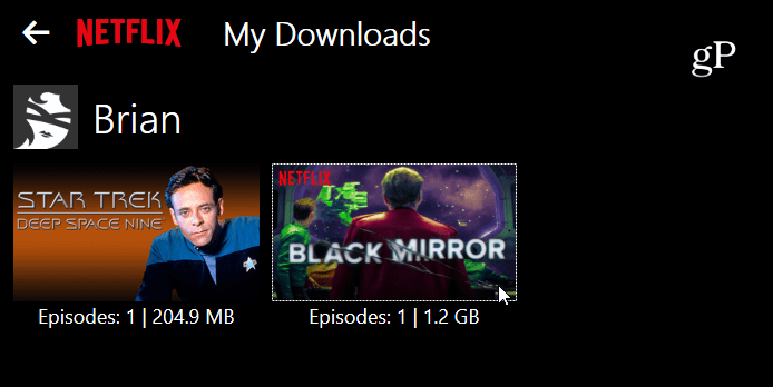 Minu allalaaditavad failid Netflix