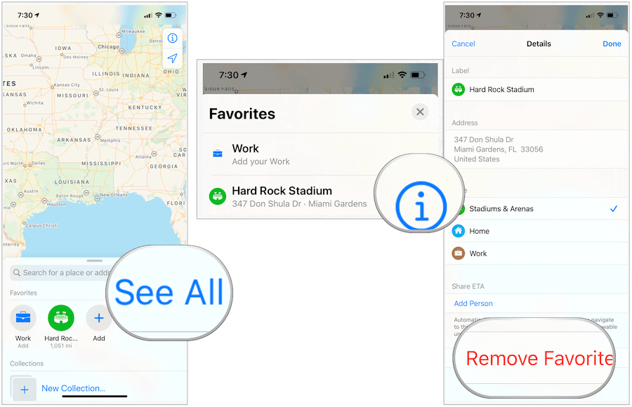 Apple Maps eemaldab lemmikud