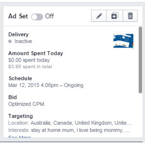 facebooki reklaamihaldur reklaami komplekti muutmine