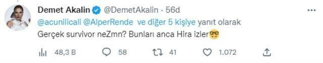 Demet Akalınile Survivori näitlejad ei meeldinud