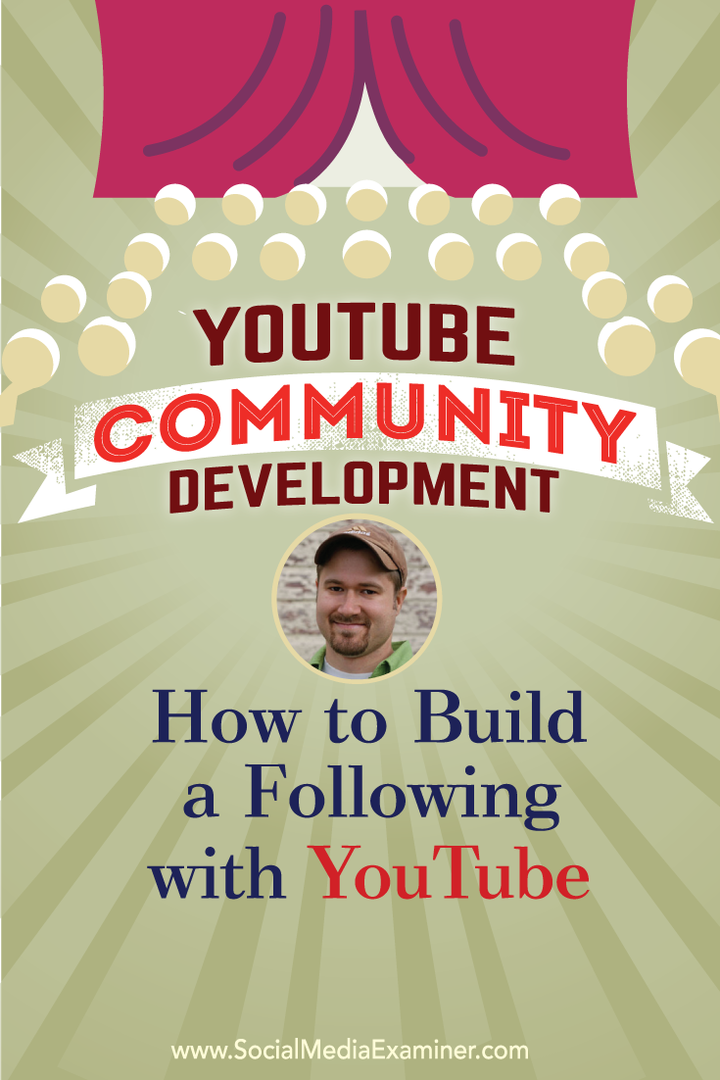 YouTube'i kogukonna arendamine: kuidas YouTube'is jälgijat luua: sotsiaalmeedia eksamineerija