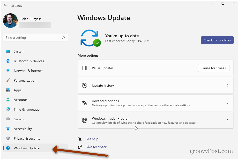 Seaded Windows 11 Windows Update