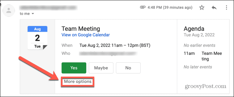 google kalender gmail rohkem valikuid