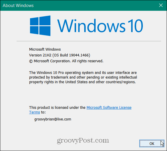 Windows 10 versioon_blokeerige Windows 11 värskendus