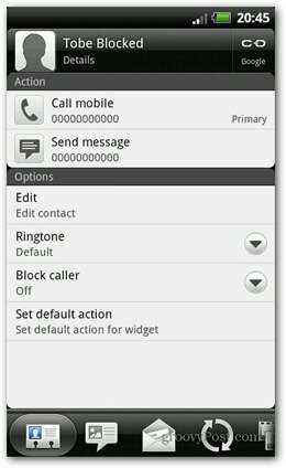 Helistaja HTC Android Block