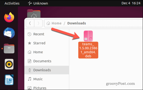 Avage Ubuntus Microsoft Teamsi installifail