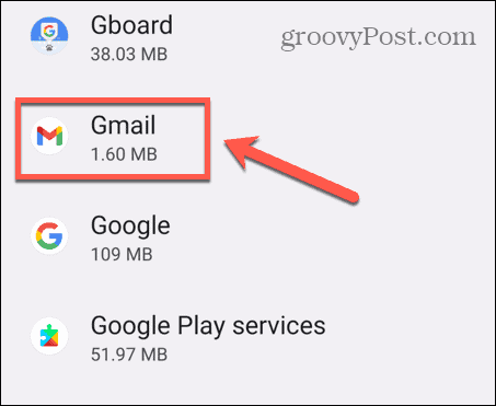 android gmaili rakendus