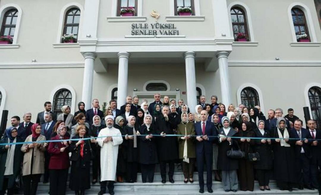 President Erdoğani juhtimisel avati Şule Yüksel Şenleri fondi teenindushoone