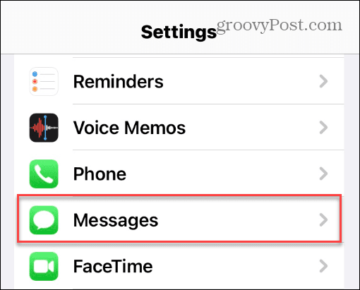 iPhone Kustutage vanad sõnumid automaatselt