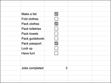 google sheets countif tulemus