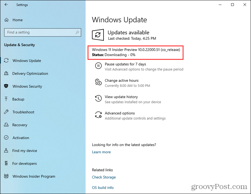 Windows 11 eelvaate järgu allalaadimine