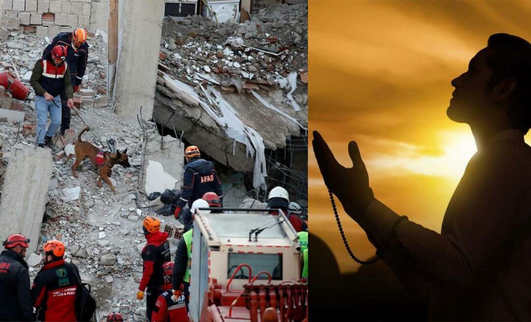 Milliseid palveid tehakse nende eest, kes on maavärina rusude all?
