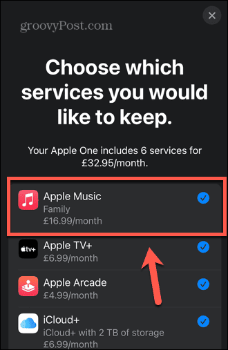 Apple muusika tellimus