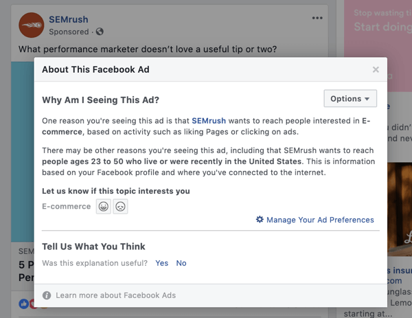 Uurige oma konkurentide Facebooki reklaamide 11. sammu.