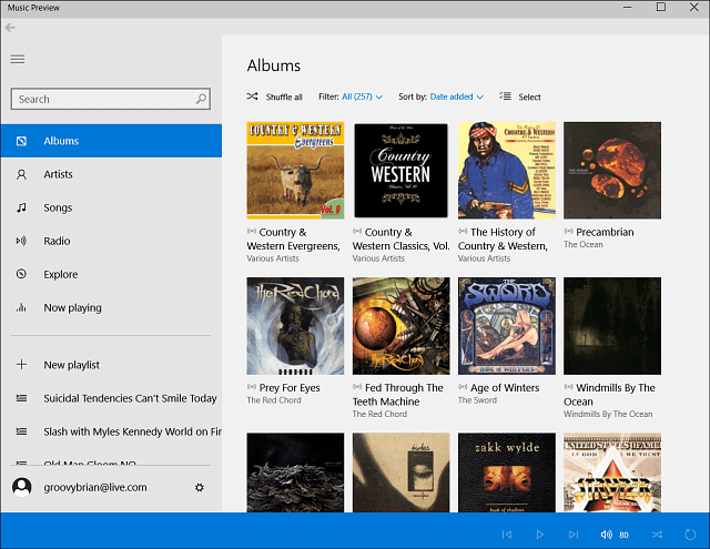 Microsoft käivitab muusika ja video eelvaate rakendused Windows 10 jaoks