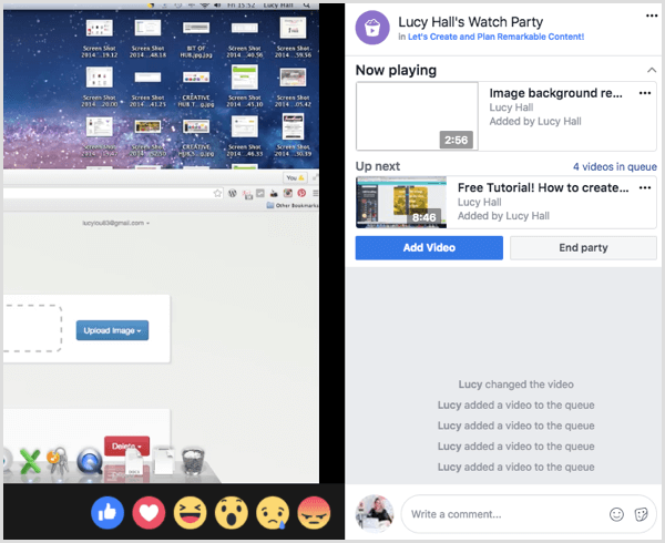 Klõpsake nuppu Lisa video, et lisada rohkem videoid oma Facebooki vaatepidu järjekorda.
