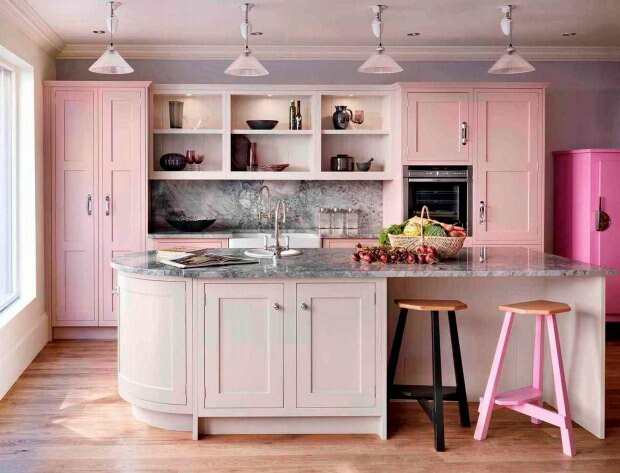 roosa köögi kaunistamine