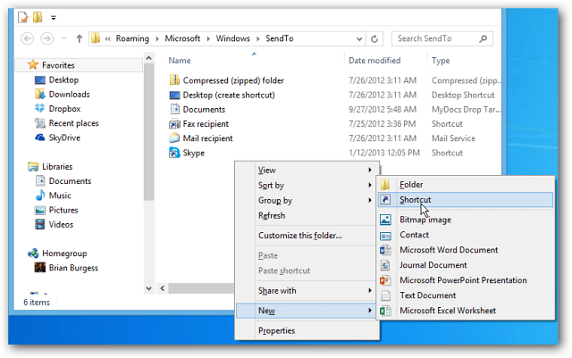 Lisage kiirkäivitus Windows 7 kontekstimenüüsse