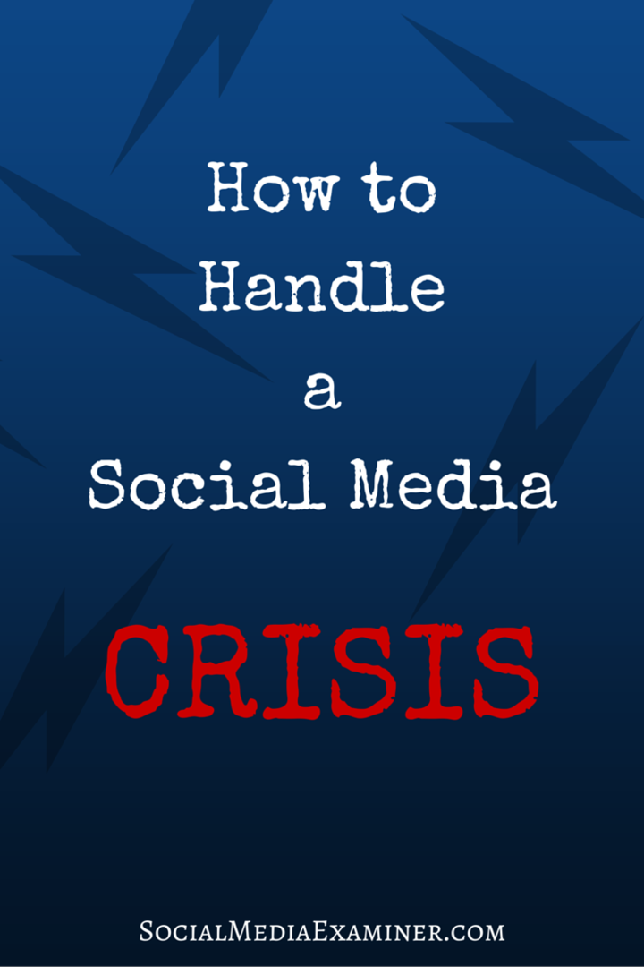 kuidas sotsiaalmeediakriisiga toime tulla