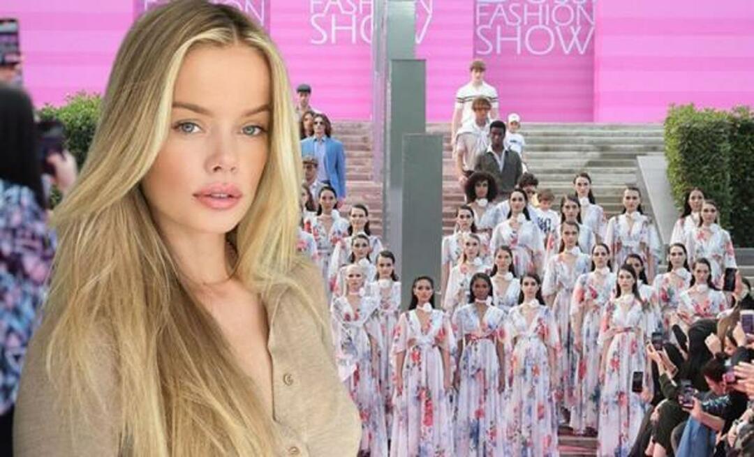 Maailmakuulus modell Frida Aasen, kes astub poodiumile Antalyas, ei rikkunud traditsiooni! "Tere Türkiye"