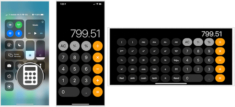iPhone'i kalkulaatorid