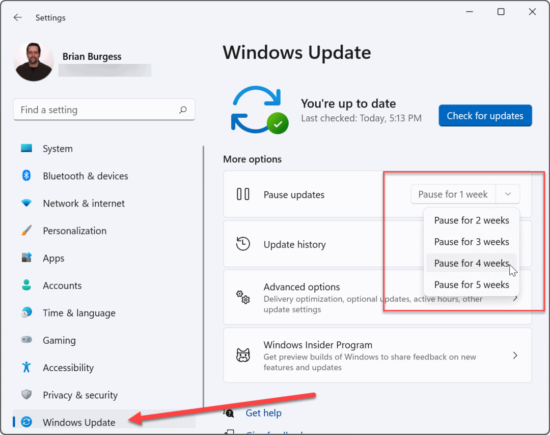 Uued nädalad peatage Windows 11 värskendus