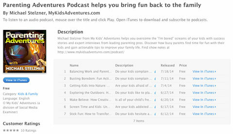 lastekasvatuse seiklused iTunes'is