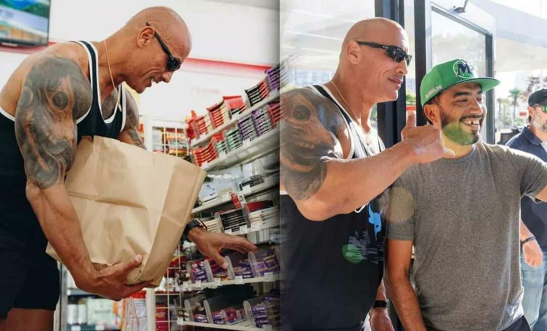 Ta astus poodi, kus ta aastaid tagasi varastas, nüüd staarina! Dwayne Johnson toidupoes...