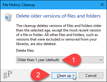 Dialoogiboks File File Cleanup