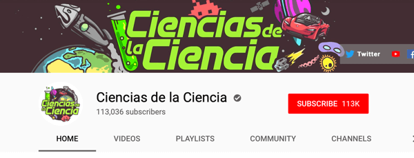 Kuidas värvata palgalisi sotsiaalseid mõjutajaid, näiteks hispaaniakeelse YouTube'i kanali Ciencias de la Ciencia näide