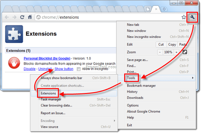 Kuidas blokeerida Google'i otsingutulemustes madala kvaliteediga veebisaite Chrome'is