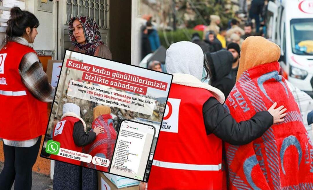 Türgi Punase Poolkuu uus läbimurre: maavärina ohvrite jaoks loodud spetsiaalne WhatsAppi liin