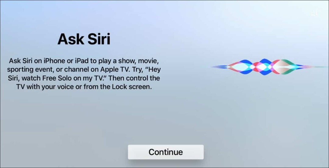 Küsige Siri Apple TV-lt