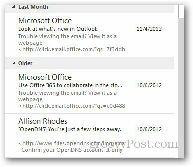 Sõnumi eelvaade Outlook 5