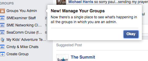 facebooki grupid, mille admin