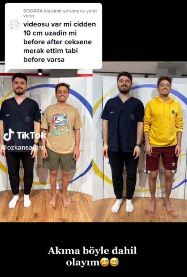 Özkan Sağın tegi enne ja pärast operatsiooni