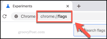 Aadressiribalt pääseb juurde Chrome'i lipu menüüle