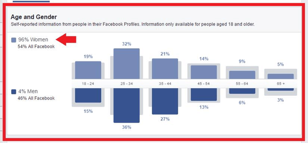 Analüüsige sihtrühma vaatajaskonna statistika andmeid.