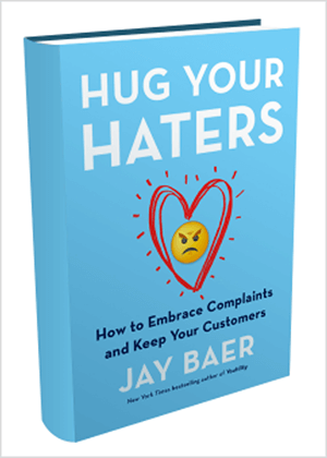 See on ekraanipilt Jay Baeri raamatu „Hug Your Haters“ raamatu kaanest.