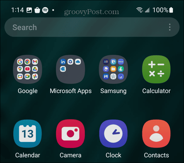 Androidi rakenduse sahtel