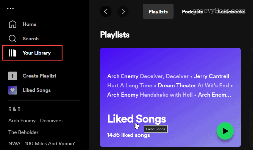 Sorteerige Spotifys meeldinud laule