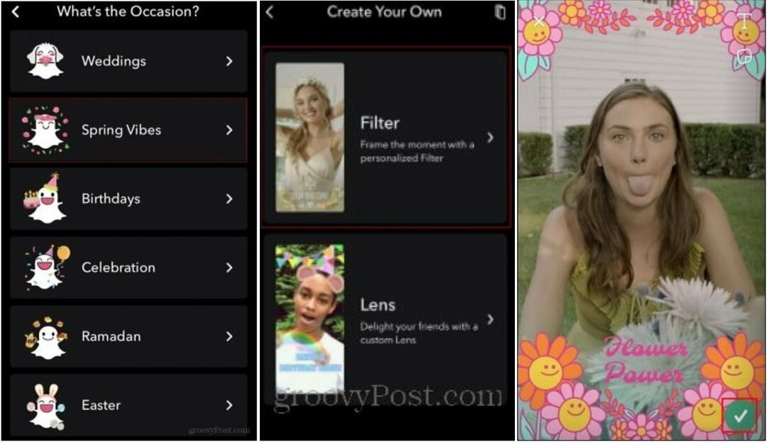 Kuidas kasutada ja luua kohandatud Snapchati filtreid