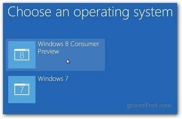 valige Windows 8