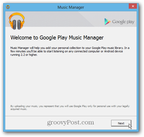 Installige Google Music Manager