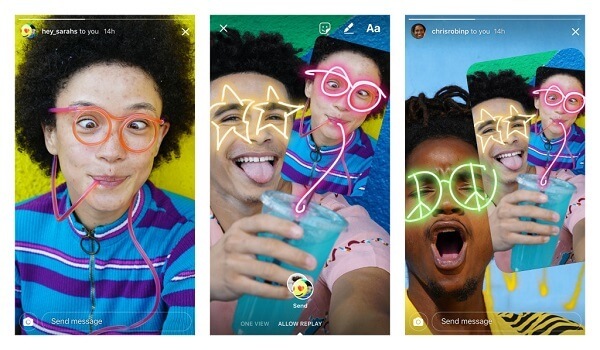 Instagrami kasutajad saavad nüüd sõprade fotosid uuesti teha ja lõbusateks vestlusteks tagasi saata.