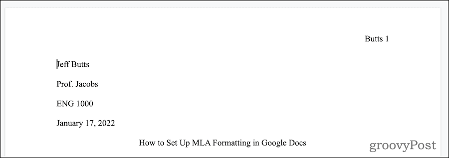 Google Docs Kuidas seadistada MLA vormingut Google Docsis
