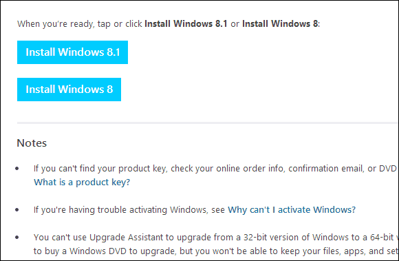 Windows 8.1 allalaadimisleht